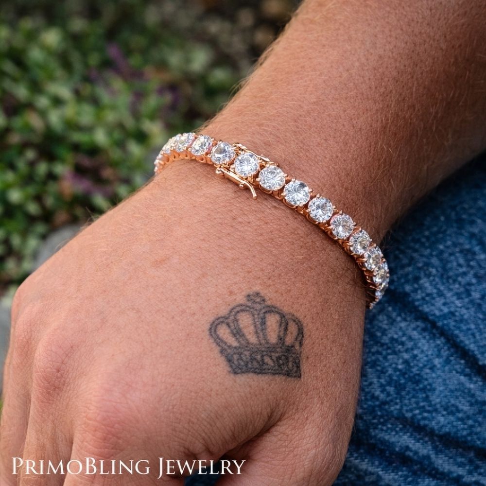 4mm Rose Gold Tennis Bracelet